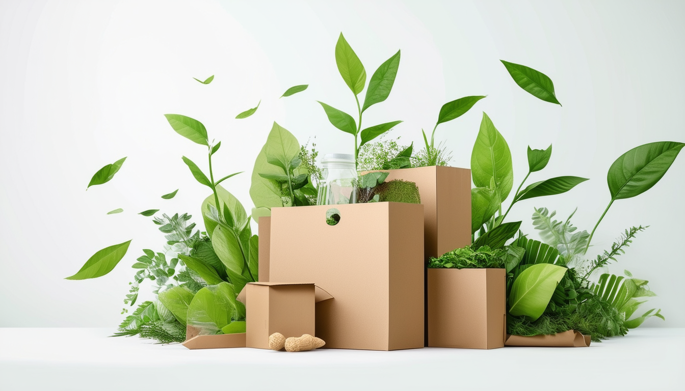 An image depicting innovative, sustainable packaging